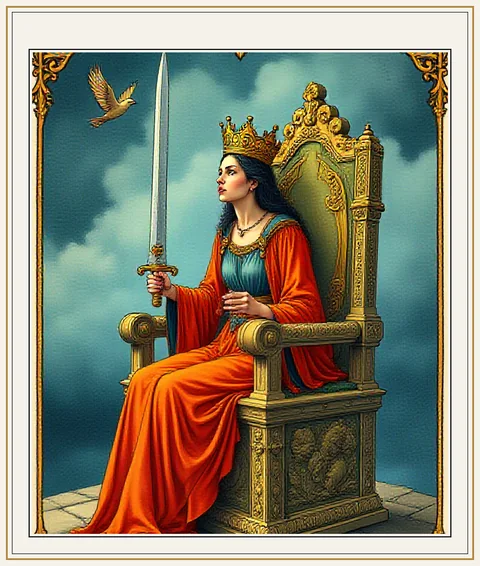 Carta Rainha de Espadas