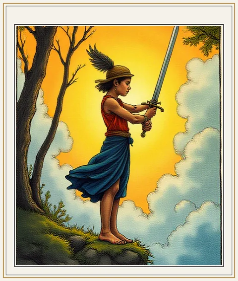 Carta Valete de Espadas